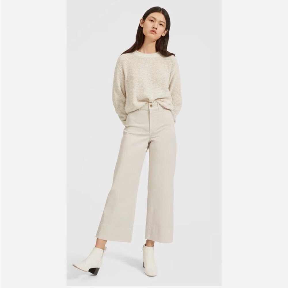Women's Cream Cropped Pants